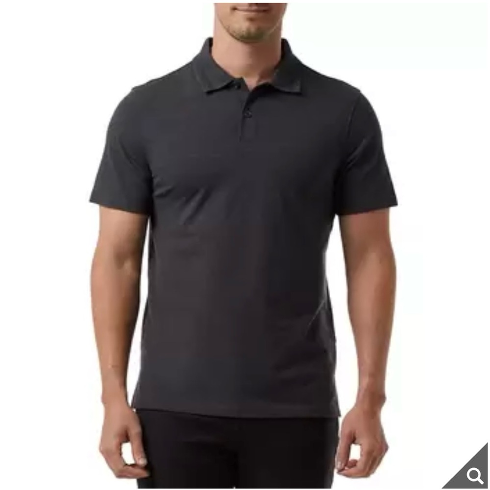 32 Degrees Cool Black Performance Polo Tee XXL